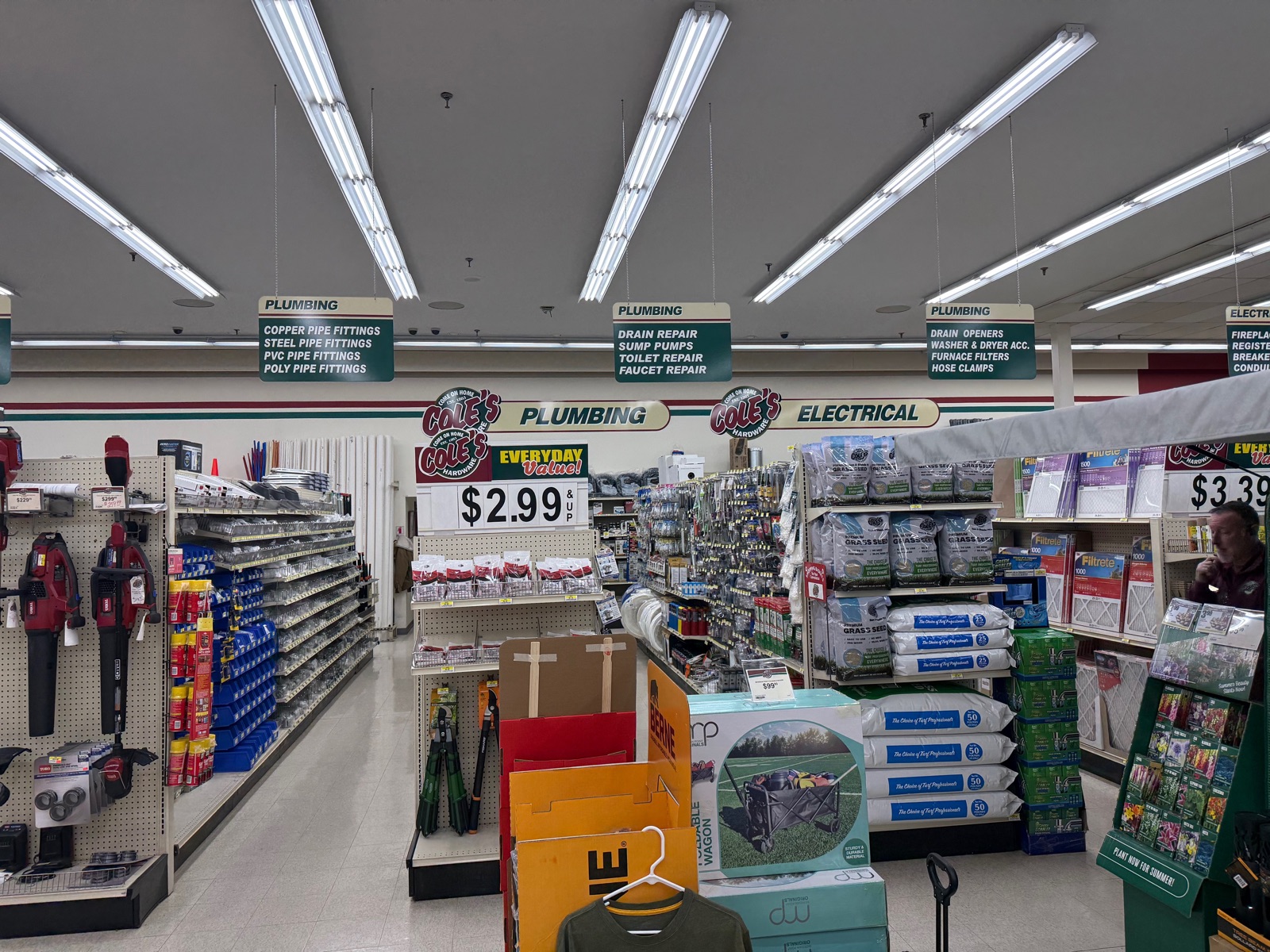 Branded retail aisle signage printed on rigid substrates