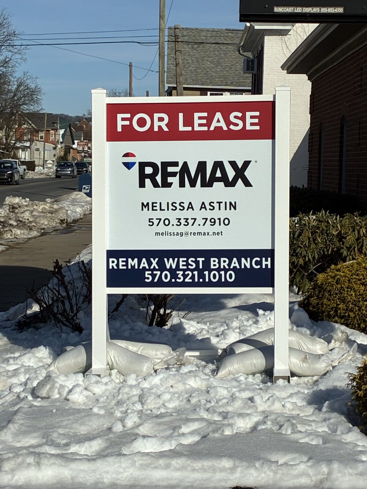 Professional RE/MAX real estate sign